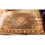 A large 'Prado Orient' Keshan carpet - 360 x 275mm