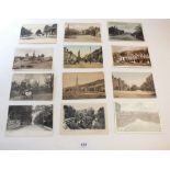 Postcards: Yorkshire, Durham, N'Land topo accum including St. scenes at Hawes, West Burton, Huby