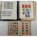 Lincoln stamp album (8th Edn), 3 other albums + covers (incl FDC), presentation packs, packets &