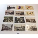 Postcards: Wales - Cilfynydd, Albion Collieries x 2 RP's pu 1910, RP Sandhurst Rd Gloucester,