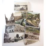 Postcards: Glos topo with St scenes at Stow, Wine St Bristol (RP) Tresham village, Chalford,