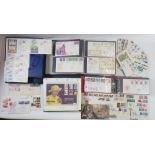 GB: Box of mainly GB QEII FDC, both pre-decimal & decimal to 2004, in 5 albums + some loose. Most