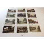Postcards: real photograph cards mixed GB locations including Banbury High St, Kingswood (Bristol)