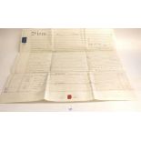 A group of six Herefordshire vellum conveyances of land 1860's-1900 including Kingsland land to Lord