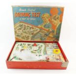 A vintage 'Remote Control Driving Test' board game