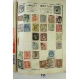 "Victory" stamp album of GB, Br Empire & ROW of mostly used defin/commem from QV-KGVI period.