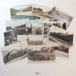 Postcards: railway stations topo range including Harpenden (interior) Westcliff on Sea (interior)