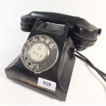 An old Bakelite telephone