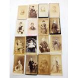 Nineteen Victorian Carte de Visite photographs circa 1890 mostly relating to Hereford