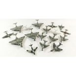 A group of seventeen diecast aeroplanes mainly by Dinky