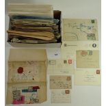 GB: Collection of QV-QEII covers, mostly GB, incl 1d Red LE, later Victorian issues and some good