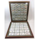 Cigarette cards: Two sets of cigarette cards, Aircraft, First World War and Railway Engines,