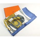 A Hermes 'Brides de Gala' silk scarf, boxed