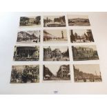 Postcards: miscellany of RP postcards including scenes at Manchester, Milsen Rd Bath, illuminated