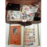 Small suitcase full of GB, Br C'wealth & ROW stamps, both mint & used defin/commem from QV-QEII