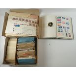 Large box of GB, Br Empire & ROW stamps, mainly KGVI period or before in envelopes, on cover and