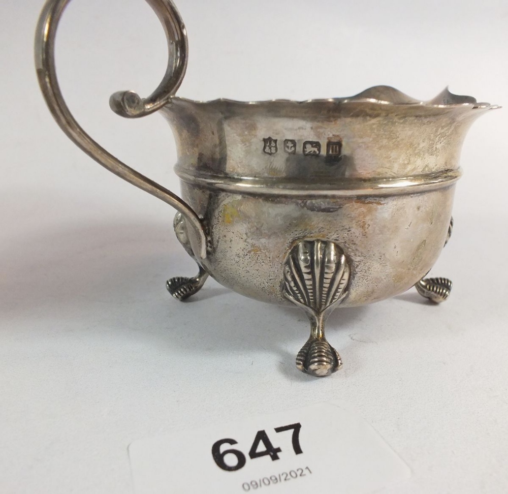 A silver sugar and milk jug, Birmingham 1911, 194g - Image 2 of 2