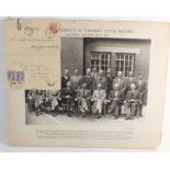 A 1951 mounted photograph of The World Conference of Hereford Cattle Breeders - all identified