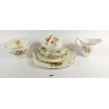 A Windsor part tea set with floral pattern comprising: six tea cups, six saucers, six side plates, a