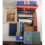 A box of eighteen books on Egypt: Travel, History, Biography including: White: From Sphinx to Oracle