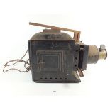 A late 19th/early 20th century tin plate magic lantern projector