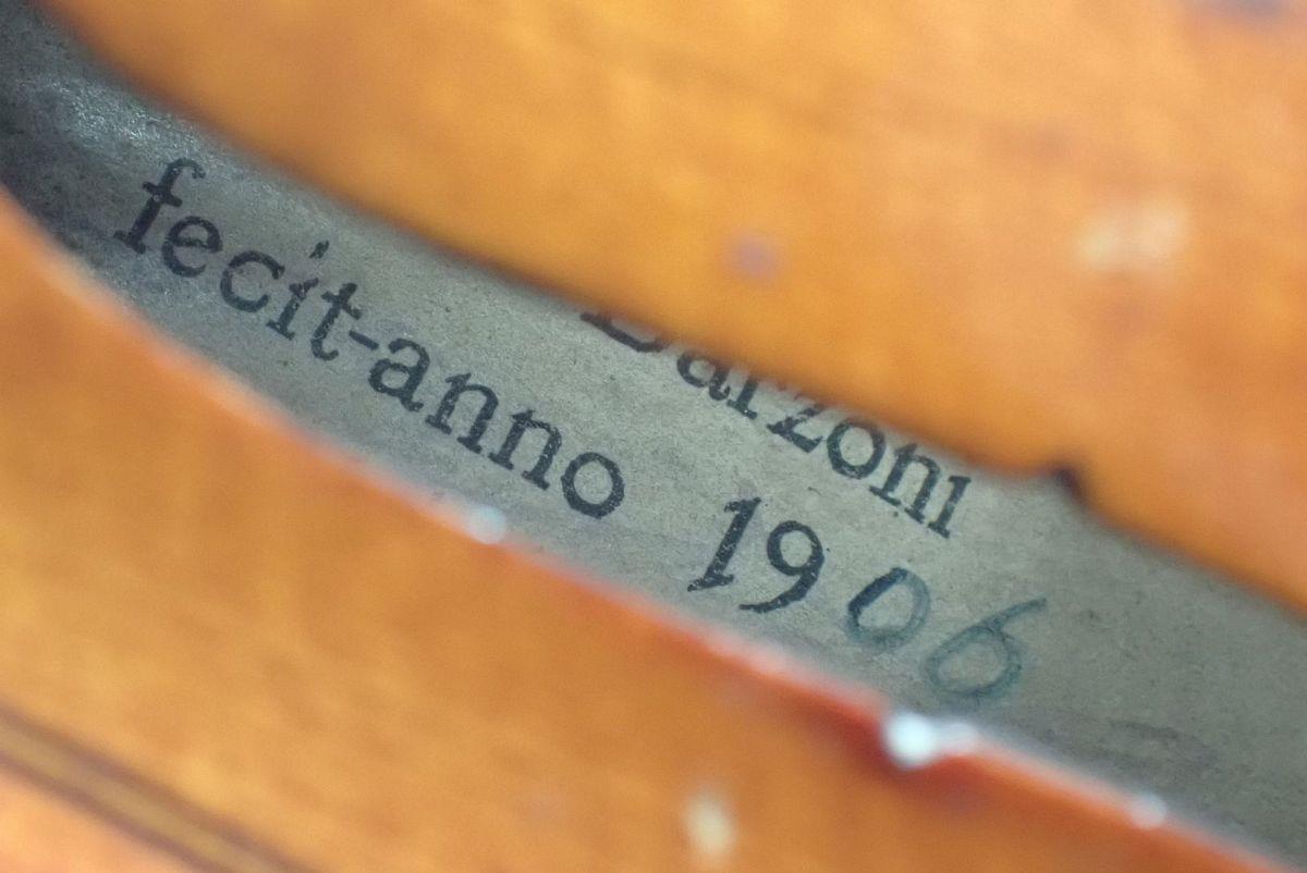 An early 20th century French violin by Francois Barzoni with label 'Manufacture special de la Maison - Image 11 of 13