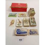 Cigarette cards: small quantity including Ogdens British Birds and their eggs (part set) Turf Slides