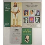 Four cricket books including Grace and Bradman