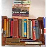 A box of books on the Middle East including: Sir Richard Burton, Allenby Biography First World War