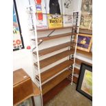 A set of Ladderex vintage shelving