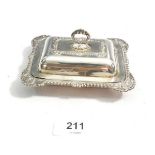 A miniature silver serving dish, Birmingham 1911, makers mark Hukin and Heath Ltd, 86g