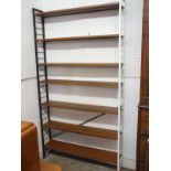 A set of Ladderex vintage shelving