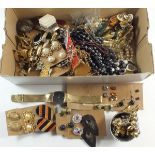 A box of costume jewellery