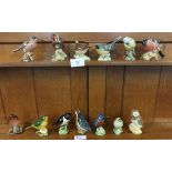 A collection of thirteen Beswick birds