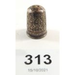 A Charles Horner silver thimble