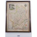 T Kitchin - 18th century map of Monmouthshire 23 x 18cm