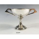 A silver small two handled challenge cup, 107g, unengraved