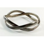 A George Jensen silver intertwined bangle