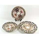 Three Royal Crown Derby Imari plates No 2451