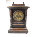 A Victorian mantel clock, 35cm tall