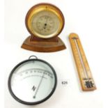 A Negretii and Zambra hygrometer and two thermometers