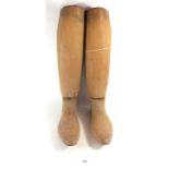 A pair of wooden boot lasts