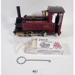An MSS model garden railway steam engine - boxed as new