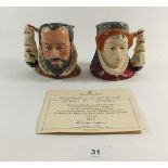 Two Royal Doulton Character mugs