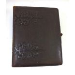 A Victorian photograph album including Card de Visite (some cabinet sized)