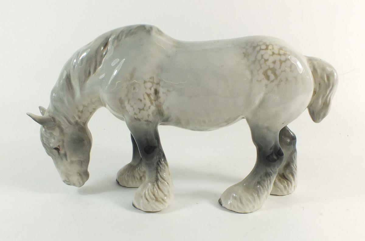 A Beswick dapple grey Shire horse