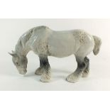 A Beswick dapple grey Shire horse