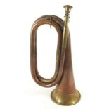 A copper and brass Class A bugle by Boosey and Co 295 Regent Street, London WC2, circa 1907