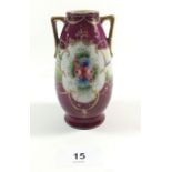 A Japanese 'Kinjo' vase with floral decoration, 11.5cm