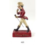 A Johnnie Walker vintage painted plaster advertising bar figure, 20cm tall